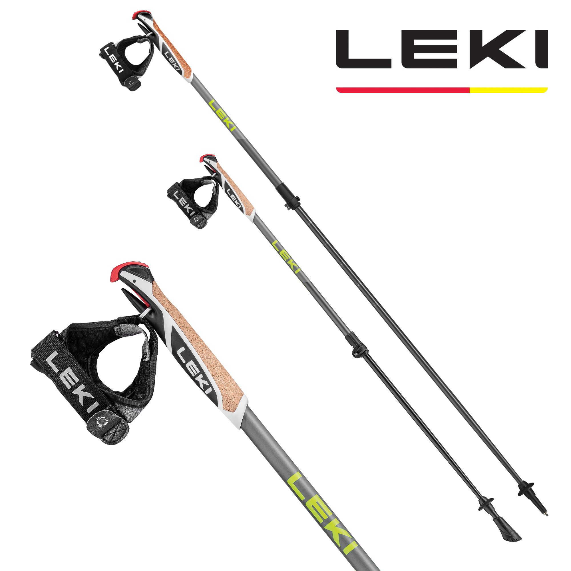 新品/展示保管品:カーボン製スノーポール　110ｃｍ：LEKI LEKI Spin Shark SL (grey) 2026 | NORDIC WALKING POLES – Nordic