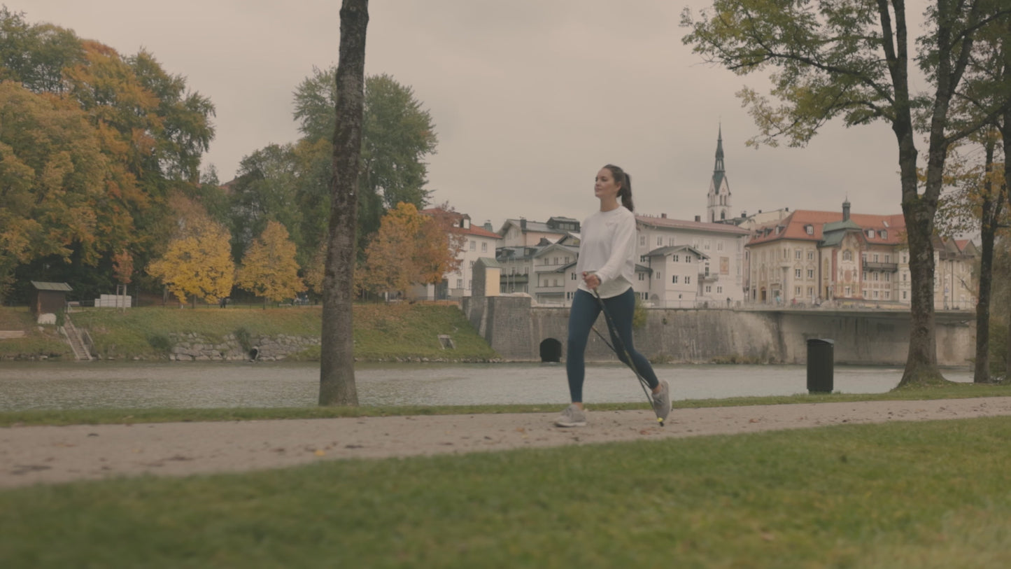 Load and play video in Gallery viewer, LEKI Traveller FX.One Carbon | NORDIC WALKING POLES