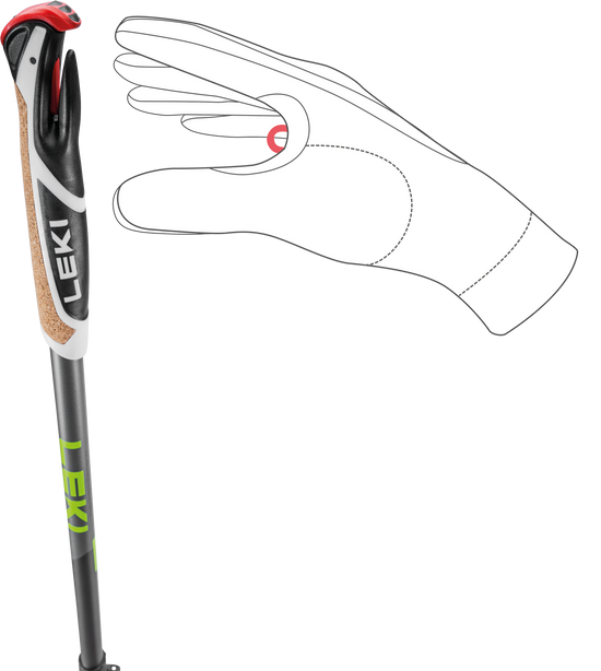 LEKI Spin Shark SL (grey) 2025 | NORDIC WALKING POLES