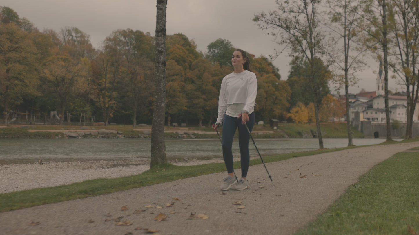 Load and play video in Gallery viewer, LEKI Traveller Carbon 2025 | NORDIC WALKING POLES
